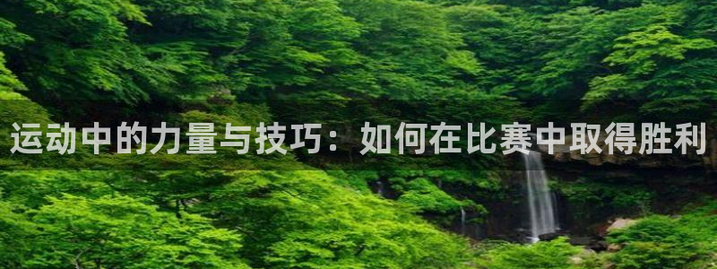 米兰体育最新版下载：运动中的力量与技巧：如何在比赛中取得胜利