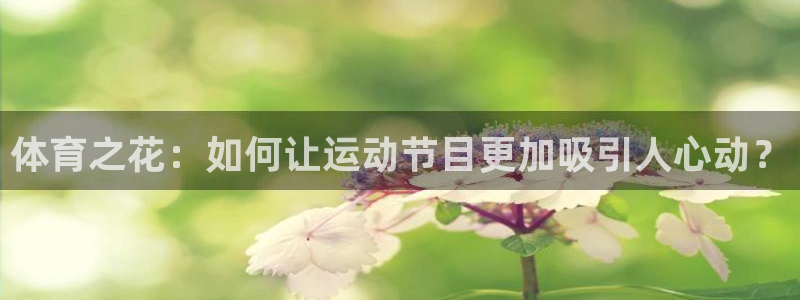 米兰体育网页版：体育之花：如何让运动节目更加吸引人心动？