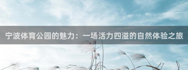 米兰体育综合官网：宁波体育公园的魅力：一场活力四溢的自然体验之旅